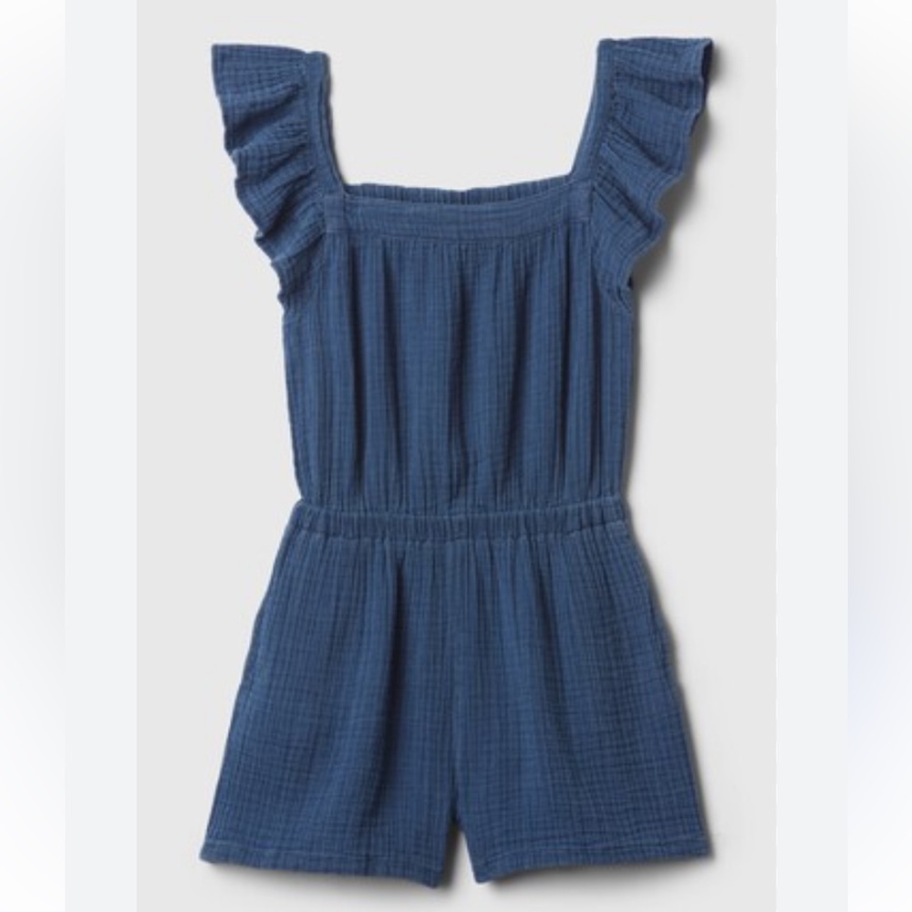 Gap Kids Crinkle Gauze Flutter Romper